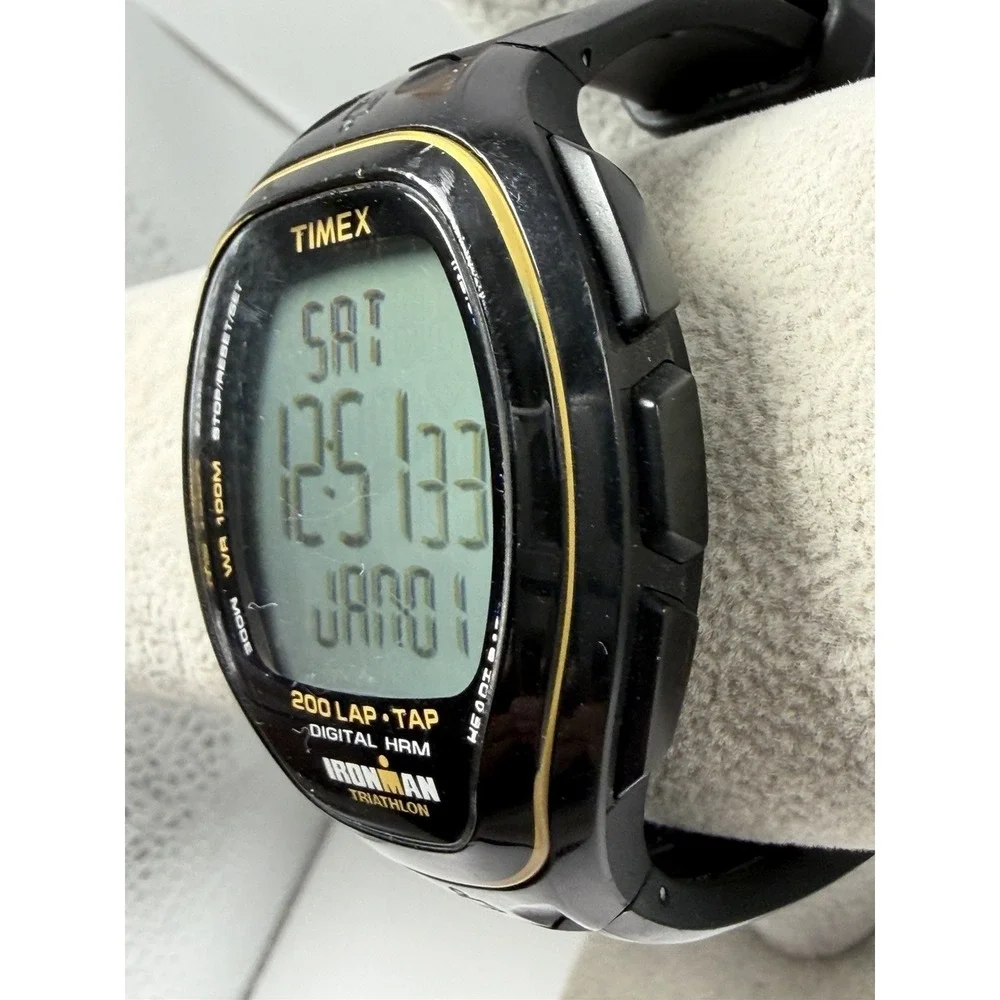 Timex M103 Ironman No Sensor Tap Technology 200 Lap New Battery 45MM 8.25